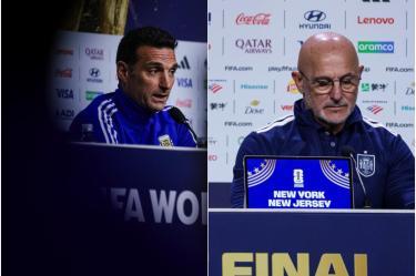 Scaloni y De la Fuente listos para la final.