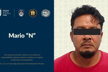 El imputado fue trasladado a la Ciudad de México e ingresado al Reclusorio Preventivo Varonil Oriente