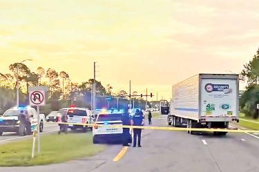 Zona donde murió Juan Jairo Coronilla Durán atropellado por el ICE.