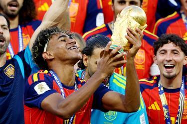 Lamien Yamal siendo campeón del Mundo con 19 años
