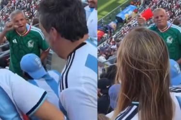 Un aficionado de México se burló de la hinchada Argentina tras perder la Final