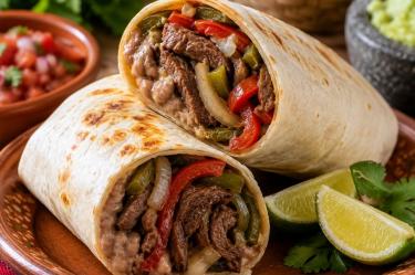 Prepara unos burritos de bistec para la cena, una receta fácil y llenadora
