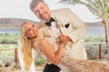Las primeras fotos de la boda de MrBeast y Thea Booysen fueron recibidas con millones de reacciones y felicitaciones de sus seguidores.