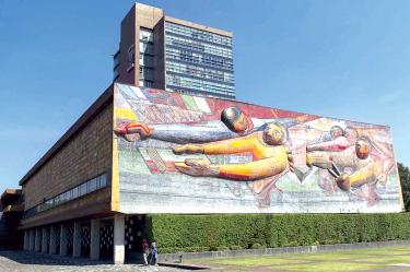 Edificio de rectoría de la UNAM.