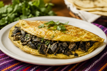Receta de omelette de huitlacoche