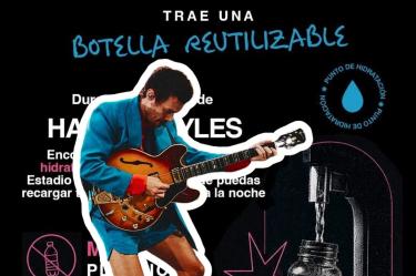 Las cinco fechas de Harry Styles en CDMX contarán con agua gratuita para los asistentes.