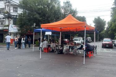 Bloqueo en la Del Valle