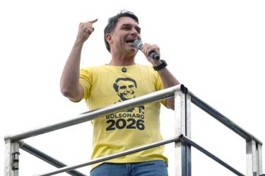 Flávio Bolsonaro, candidato a la presidencia de Brasil.