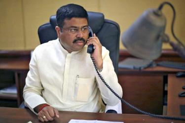 Dharmendra Pradhan, ministro de Educación de India.