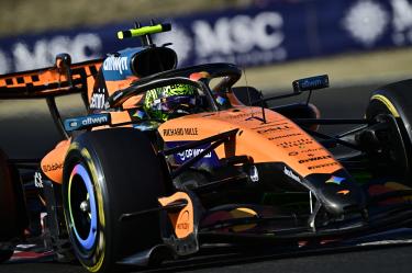 Lando Norris logró el mejor tiempo en la FP3 del GP de Hungría.