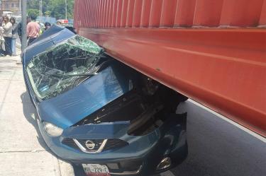 Así el aparatoso accidente
