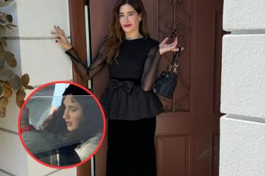 Kathryn Hahn fue captada durante una pausa en las grabaciones del live action.