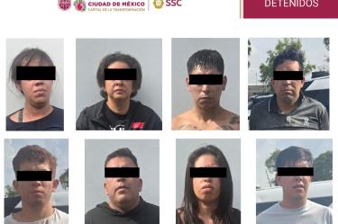 Tres mujeres y cinco hombres fueron detenidos en la GAM por presunto despojo de un inmueble