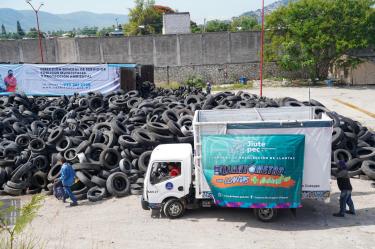 Centro Estatal de Economía Circular para la Transformación de Llantas, en Jiutepec, Morelos