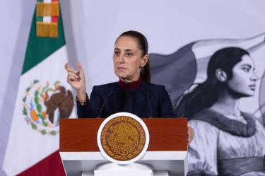 Conferencia matutina de la presidenta Claudia Sheinbaum en Palacio Nacional.