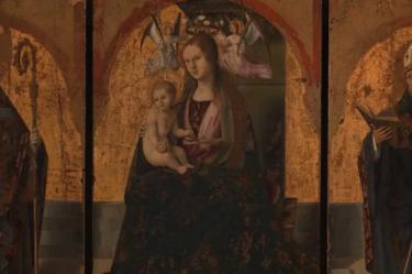 Parte del Políptico de San Gregorio de Antonello da Messina
