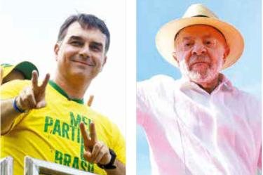 El senador tuvo un mitin en la playa de Copacabana, mientras que el presidente estuvo en el estadio municipal 1º de mayo.