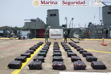 Cocaína asegurada n Michoacán