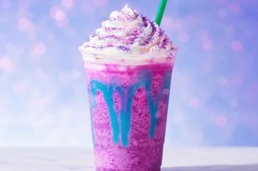 Frappuccino de unicornio tipo Starbucks