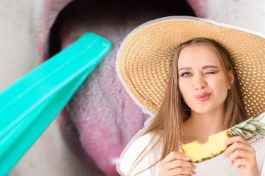 ¿Por qué la piña escalda la lengua?