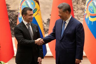 El comercio entre China y Ecuador creció 20 por ciento durante el primer semestre de 2026, según Xi Jinping.