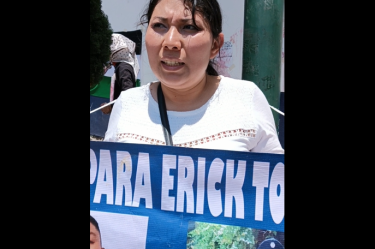 Erika Torbellin, madre de Erick