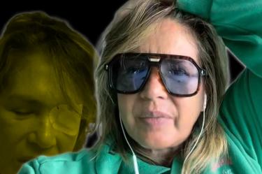 Yolanda Andrade, conductora.
