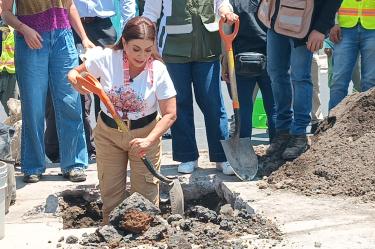 Brugada encabezó el inicio de la jornada de reforestación urbana en la alcaldía Iztacalco