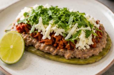 Receta de huaraches de nopal