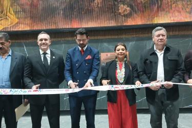 El mural fue inaugurado por la jefa de Gobierno, Clara Brugada.