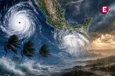 Huracán Lala en el Pacífico y sistema tropical al sur de México provocan lluvias intensas y fuerte oleaje
