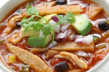 Receta de sopa azteca