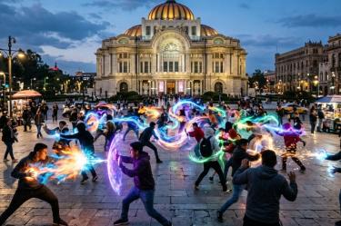 Batallas de 'farmear aura' en CDMX.