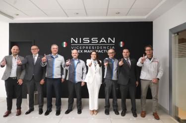 La gobernadora de Aguascalientes, Tere Jiménez, sostuvo una reunión de trabajo con Iván Espinosa, presidente y CEO de Nissan Motor Corporation