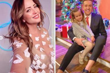 Andrea Legarreta y su gesto con la hija de Daniel Bisogno enternece