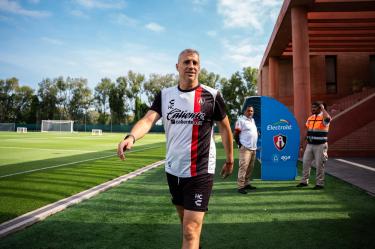 Hernán Crespo quedó maravillado del estadio Banorte, tres veces mundialista y sede del campeonato mundial de 1986 en el que Argentina se proclamó campeón.