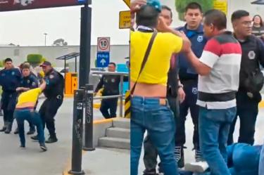 Les dieron con todo a farderos en un estacionamiento del Walmart