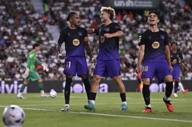El Barcelona golea en su debut en LaLiga.