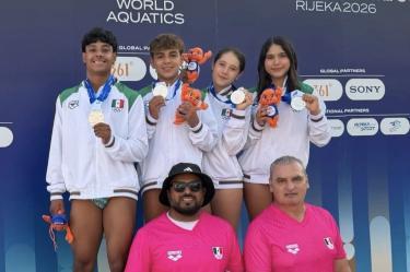 México conquistó medalla de plata de equipo mixto en el Campeonato Mundial Juvenil de Clavados en Croacia