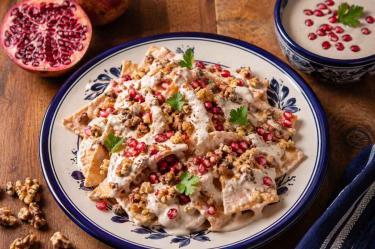 Receta de chilaquiles en salsa de nogada