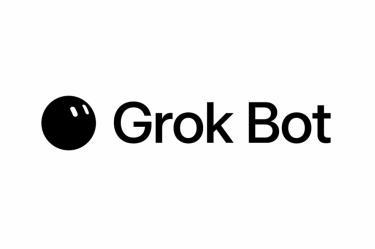 Logo de Grok Bot, el servicio de agentes de inteligencia artificial de xAI que puede operar de forma autónoma. Imagen remitida por XAI.