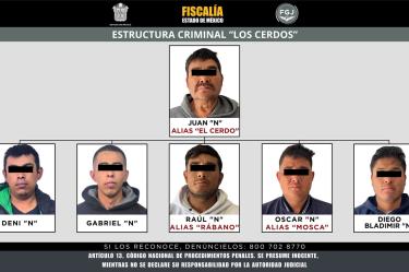 Por los delitos de secuestro exprés con fines de robo y extorsión, los detenidos alcanzarían una sentencia de hasta 100 años de cárcel