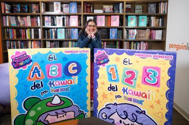 Vania Bachur presenta sus primeros dos libros para niños.