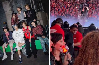 Fan intenta subir al escenario BTS