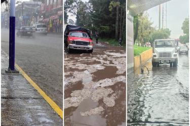Se reportaron anegaciones en arterias principales como Paseo de la Reforma, Insurgentes Norte, Eje Central y el Centro Histórico.