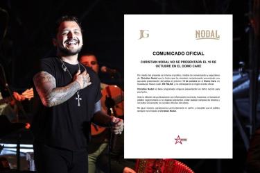 Christian Nodal mantiene otras presentaciones confirmadas en México para 2026.