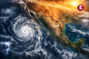 Tormenta tropical Marie y huracán Karina provocan lluvias intensas, oleaje elevado y condiciones meteorológicas adversas en México.