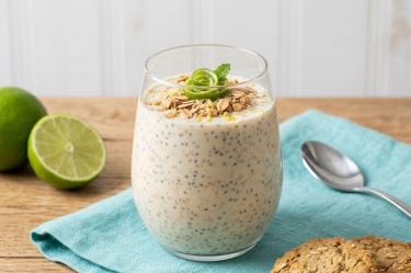 Receta de avena tipo pay de limón