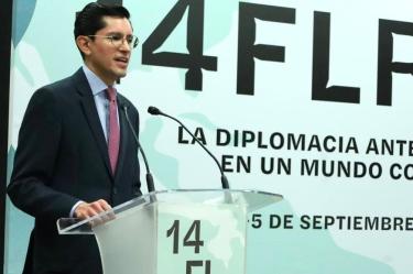 Roberto Velasco, titular de la SRE, afirmó que "la previsibilidad es capital diplomático".DEspe