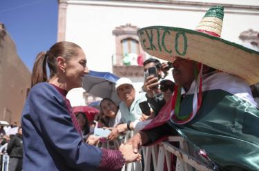 La presidenta afirmó que "no hay ninguna división porque todos creemos en el pueblo de México y en su dignidad"
